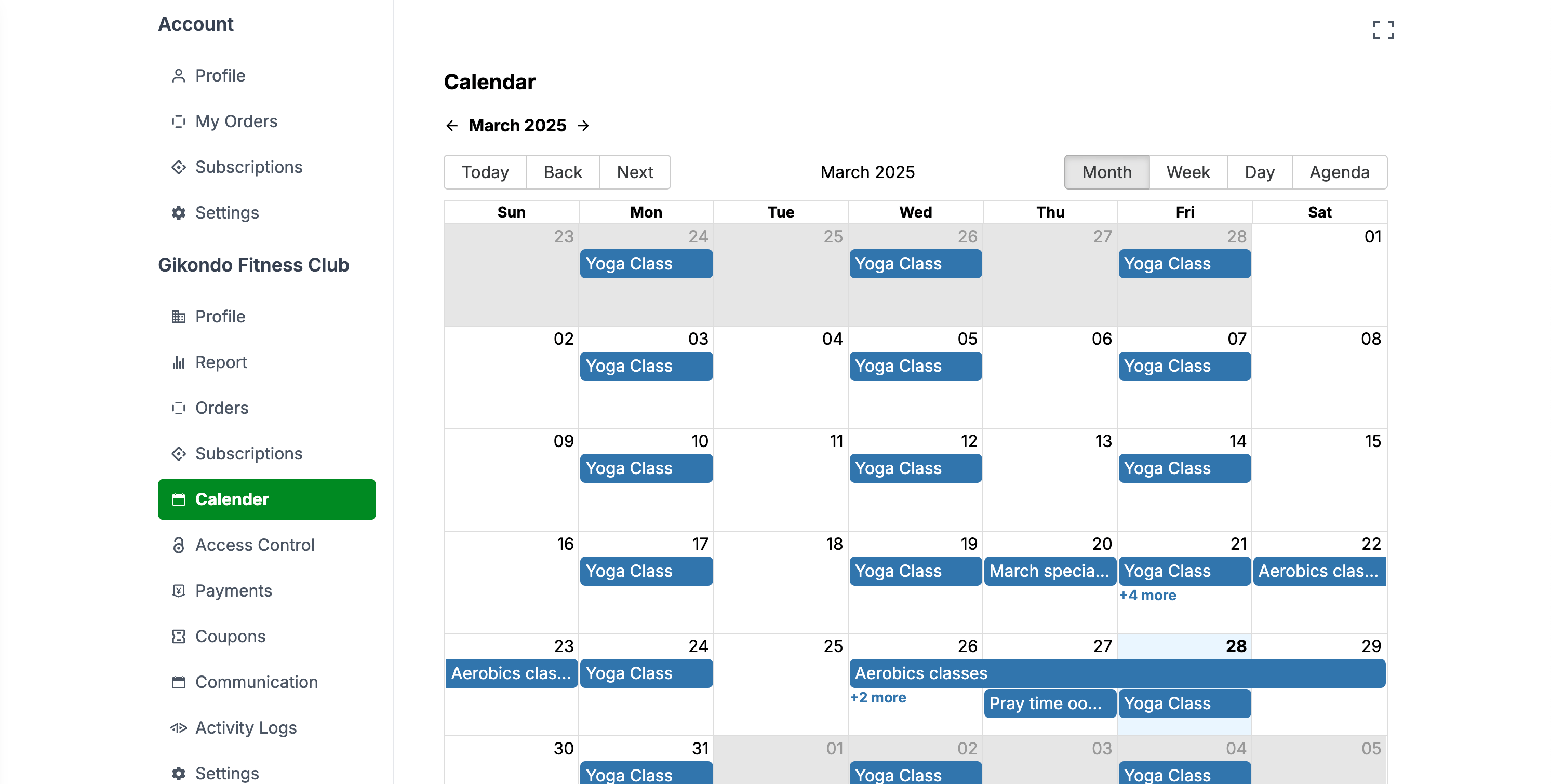 Dashboard view 2